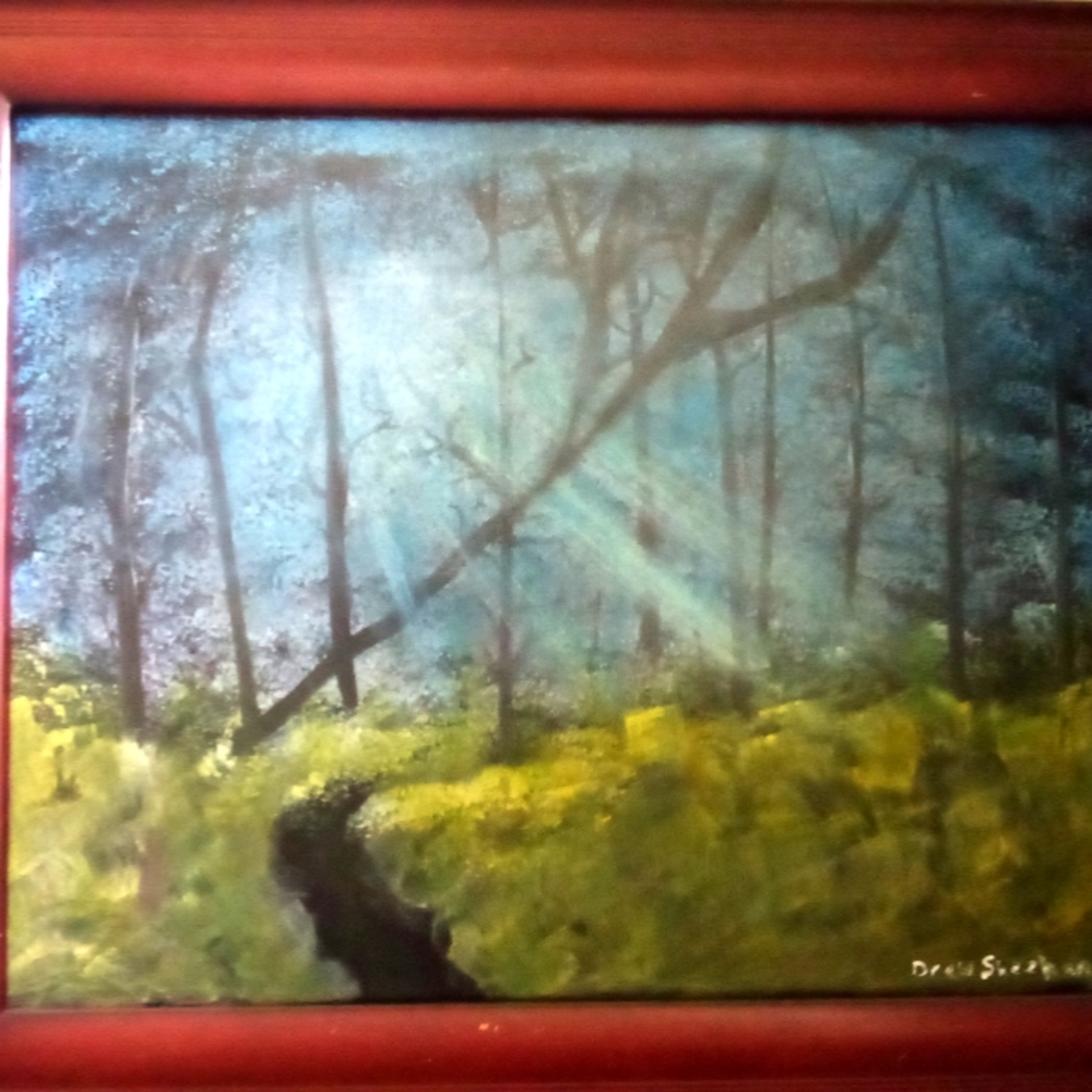 16x20 acrylic painting signed by Drew sheehan